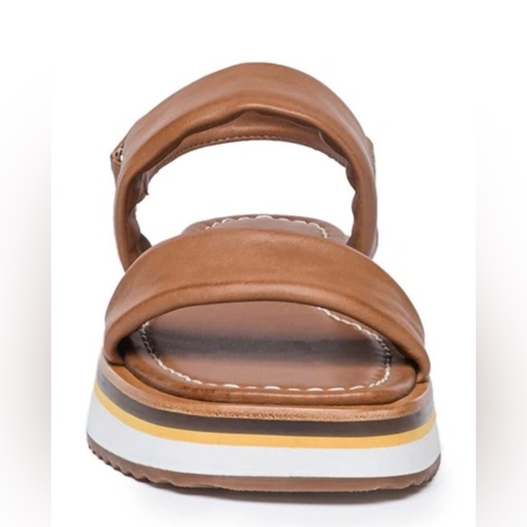 NWOB Bernardo Amber Platform Sandals in Luggage - Picture 4 of 6